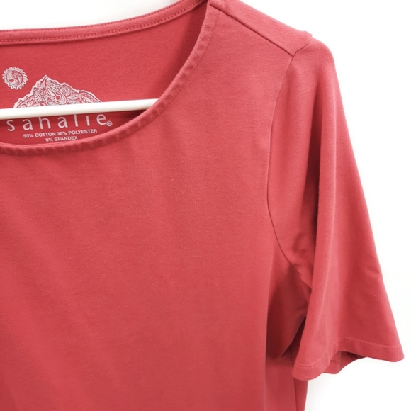 Sahalie coral t-shirt dress - Picture 3 of 5